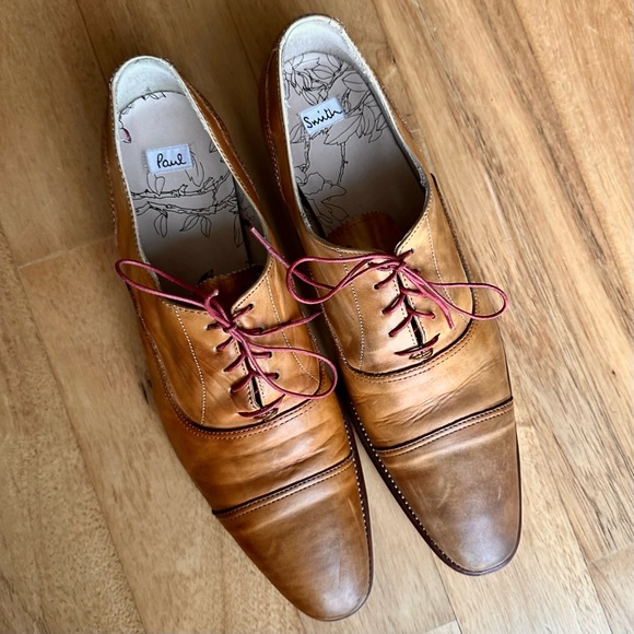 Paul Smith Leather Lace Up Oxfords sz 10 - Hand Made in Italy main image 4